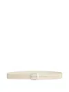 Dolce & Gabbana Woven Leather Belt In Nude