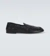 Dolce & Gabbana Slip-ons Aus Leder In Schwarz