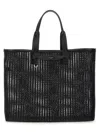 Dolce & Gabbana Leather Intreccio Shopper Bag In Black