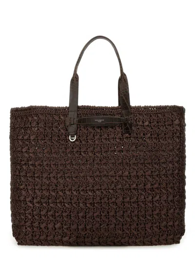DOLCE & GABBANA DOLCE & GABBANA WOVEN MESH SHOPPING BAG