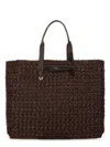Dolce & Gabbana Dolce&gabbana Adamo Raffia Shopper Bag In Brown