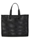 Dolce & Gabbana Rectangular Woven Crochet Tote Bag Handles In Black
