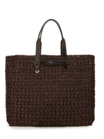 DOLCE & GABBANA WOVEN MESH SHOPPING BAG