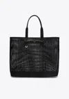 Dolce & Gabbana Woven Mesh Tote Bag In Black