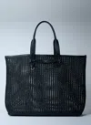 Dolce & Gabbana Woven Mesh Tote Bag In Black