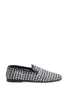 Dolce & Gabbana Formale Woven Leather Loafers In Black