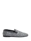 Dolce & Gabbana Formale Woven Leather Loafers In Black