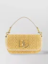Dolce & Gabbana Woven Texture Chain Strap Shoulder Bag