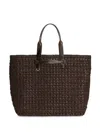 Dolce & Gabbana Woven Tote Bag In Brown