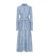 Dolce & Gabbana Floral Cordonetto Lace Trench Coat With Dg Logo
