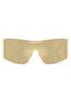 Dolce & Gabbana Wraparound-frame Sunglasses In Neutral