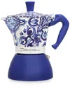 Dolce & Gabbana Moka Large Expresso Coffee Maker In Blau