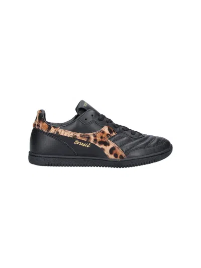 Dolce & Gabbana X Diadora Leather Sneakers In Multi