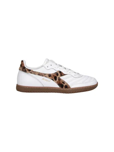 Dolce & Gabbana X Diadora Leather Sneakers In Multi
