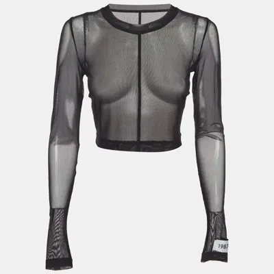 Pre-owned Dolce & Gabbana X Kim Black Mesh Sheer Top S