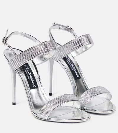 Dolce & Gabbana Sandals In Silver