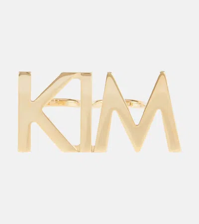 Dolce & Gabbana Kim Double-finger Ring In Oro