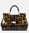 Dolce & Gabbana X Kim Sicily Small Leather Shoulder Bag In Leo
