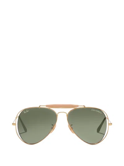 Dolce & Gabbana X Ray-ban Pilot-frame Sunglasses In Green