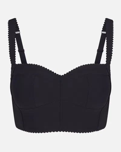 Dolce & Gabbana X Skims Skims Body Bustier In Onyx