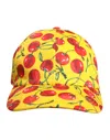 Dolce & Gabbana Yellow Cotton Printed 6 Panels Baseball Cap In Yellow