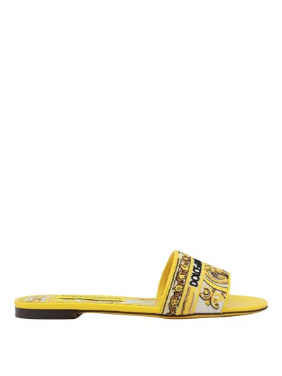 DOLCE & GABBANA YELLOW FLATS