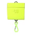Dolce & Gabbana Yellow Green Bifold Dg Logo Neck Strap Cardholder Wallet In Yellow