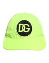 Dolce & Gabbana Yellow Green Dg Logo 6 Panels Baseball Cap