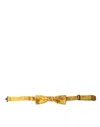 Dolce & Gabbana Yellow Silk Adjustable Neck Men Bow Tie In Yellow