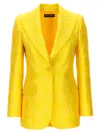 Dolce & Gabbana Single-breasted Turlington Blazer In Yellow