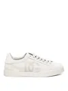 Dolce & Gabbana Portofino Calfskin Sneakers Dg Logo In White
