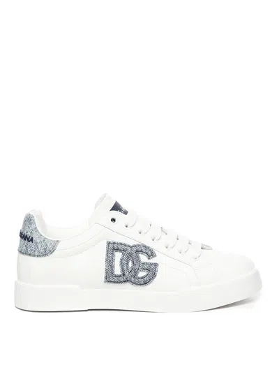 Dolce & Gabbana Portofino Trainers In White