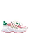 Dolce & Gabbana Dg Colorblock Drawstring Runner Sneakers In White