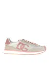 Dolce & Gabbana Canvas And Suede Sneakers In Nude & Neutrals