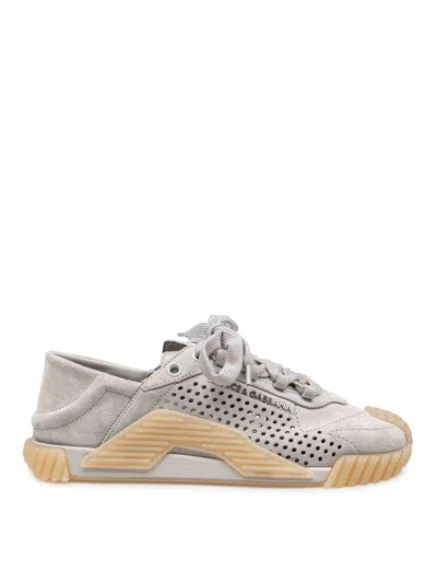 DOLCE & GABBANA SNEAKERS NS1 SUEDE GRAY COLOR
