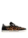 Dolce & Gabbana Women Printed Calf Hair Saint Tropez Light Sneakers In Animal Print