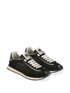 Dolce & Gabbana Dg Cushion Suede And Leather-trimmed Crocheted Sneakers