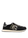 Dolce & Gabbana Low Top Leather Sneakers With Contrast Sole