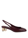 Dolce & Gabbana Pumps Jackie New With Rear Strap In Púrpura