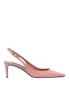 Dolce & Gabbana 70 Patent Leather Slingback Pumps In Pink