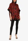 Dolce & Gabbana Zebra And Leopard-print Twill Shirt In Red