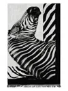 Dolce & Gabbana Zebra-print Beach Towel In Blue