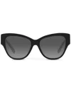 Dolce & Gabbana Zebra-print Butterfly-frame Sunglasses In Schwarz