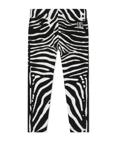 DOLCE & GABBANA ZEBRA-PRINT JERSEY-KNIT LEGGINGS