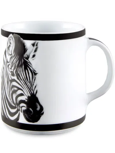 Dolce & Gabbana Zebra-print Porcelain Mug In White