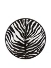 Dolce & Gabbana Zebra-print Porcelain Platter (40.5cm) In Black