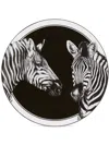 Dolce & Gabbana Porzellanteller Mit Zebra-print In Black