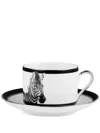 Dolce & Gabbana Teeservice Mit Zebra-print In White