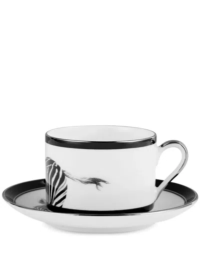 Dolce & Gabbana Teeservice Mit Zebra-print In White