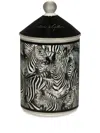 Dolce & Gabbana Zebra-print Scented Candle (340g) In Black